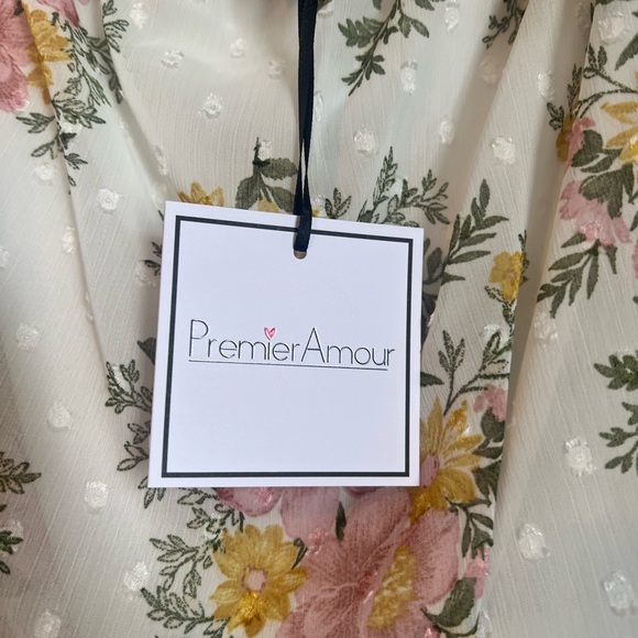 Premier Amour Floral Off-Shoulder Mini Dress - Picture 5 of 9